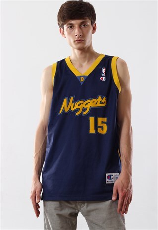 VINTAGE CHAMPION NUGGETS ANTONY TANK TOP BLACK TOP SHIRT