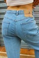 BLUE HIGH RISE JEANS 28"/ 71CM WAIST