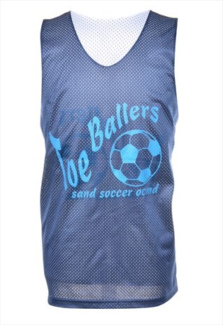 VINTAGE MESH REVERSIBLE SPORTS VEST - L