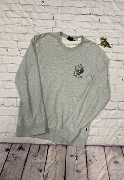 Grey Quiksilver Sweatshirt Size M