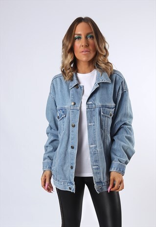 DENIM JACKET PALLO OVERSIZED FITTED UK 20 - 22 (E4CS)