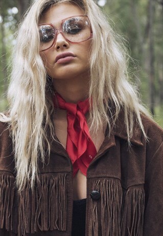 VINTAGE DEAD STOCK OVERSIZED CLEAR GLASSES
