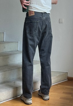Vintage LEVIS 501 Jeans Denim Pants 90s Dyed Grey
