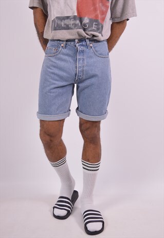 VINTAGE LEVI'S 641 DENIM SHORTS BLUE