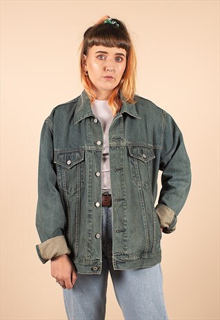 VINTAGE BLUE OVERSIZED GAP DENIM JACKET /R13030
