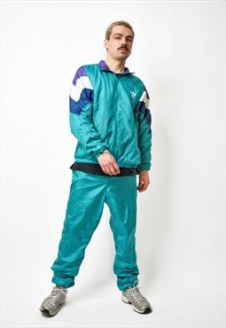 ADIDAS Originals vintage full tracksuit turquoise blue 90s