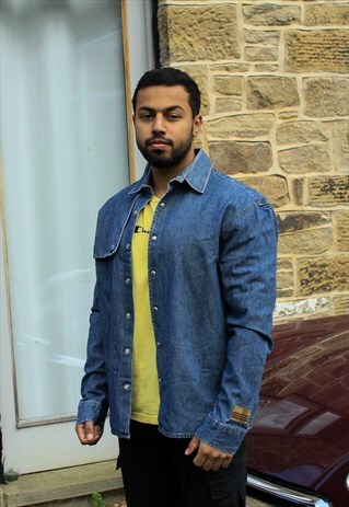 VINTAGE DENIM BURBERRY SHIRT