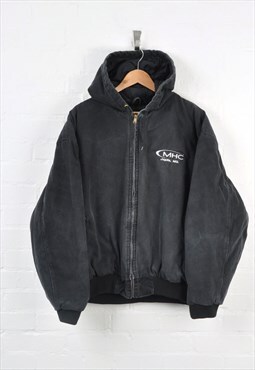 Vintage Workwear Active Jacket Hooded Black XXL