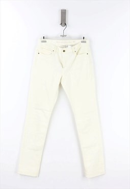 Levi's Skinny Fit Low Waist Jeans in White Denim - 44
