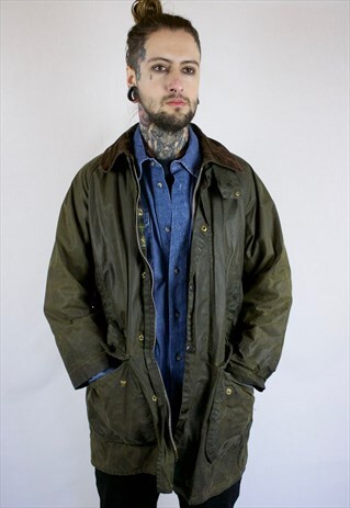 VINTAGE BARBOUR GAMEFAIR WAXED JACKET