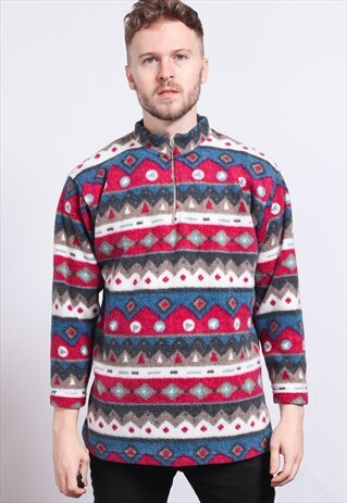 VINTAGE HALF ZIP FLEECE TOP