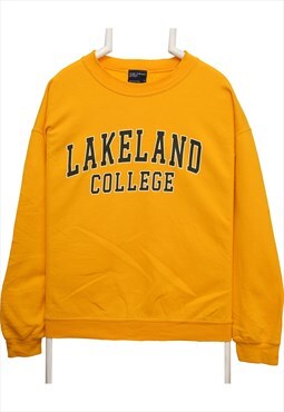 Vintage 90's MV Sport Sweatshirt Lakeland Crewneck Yellow