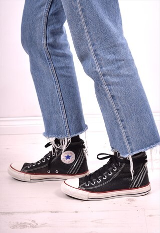 CONVERSE WOMENS VINTAGE TRAINERS SIZE 7 BLACK 90'S