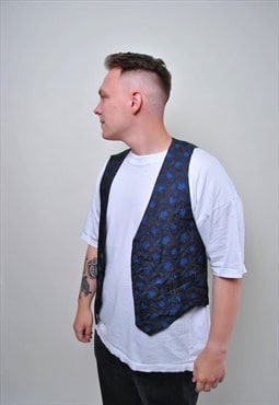 Abstract vest, vintage partnered suit vest