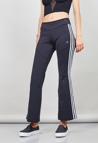 VINTAGE BLACK STRAIGHT LEG ADIDAS 90'S LEGGINGS