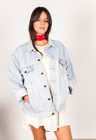 VINTAGE 80S LEVI'S DENIM TRUCKER / C408