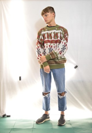 VINTAGE MULTICOLOUR GRAPHIC SWEATSHIRT