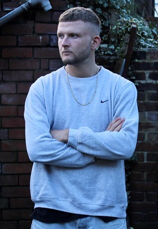VINTAGE GREY NIKE SWEATSHIRT LARGE