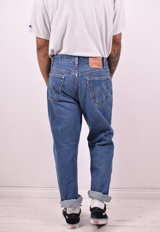 LEVI'S 505 MENS VINTAGE JEANS W34 L32 BLUE 90S