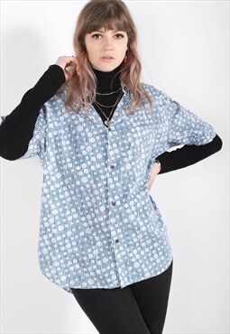 Vintage Abstract Jazzy Print Shirt Multi