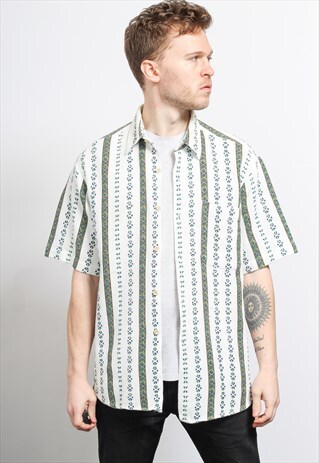 VINTAGE AZTEC PATTERNED SHIRT