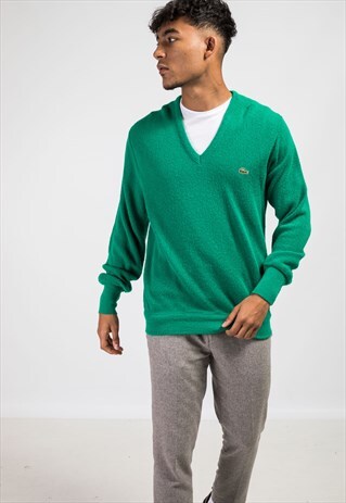 VINTAGE LACOSTE V-NECK JUMPER