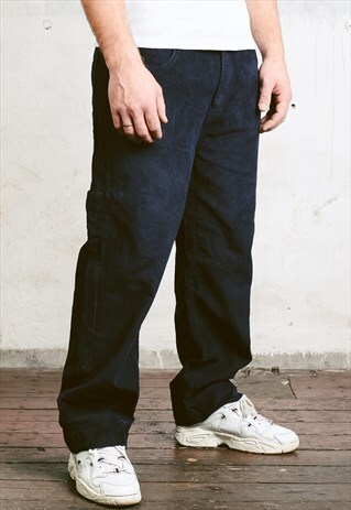 VINTAGE 90S CORDUROY CARGO TROUSERS