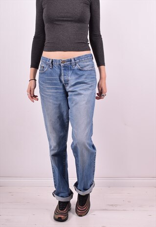 JUST CAVALLI WOMENS VINTAGE JEANS W32 L32 BLUE 90'S