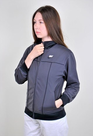 VINTAGE NIKE WINDBREAKER, GREY TRACK JACKET