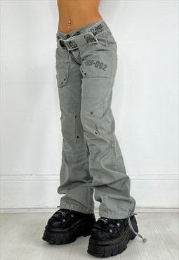 Vintage Y2k Cargo Pants Trousers Grunge Distressed Street