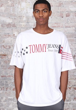 tommy jeans big logo t shirt