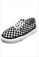 LOW TOP SKATE SNEAKERS RETRO CLASSIC BLACK TOE CHECK SHOES 