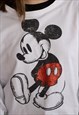 VINTAGE DISNEY SWEATSHIRT MICKEY MOUSE IN WHITE XXL