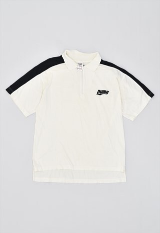 VINTAGE 80'S PUMA POLO SHIRT WHITE