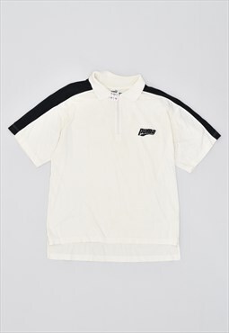 Vintage 80's Puma Polo Shirt White