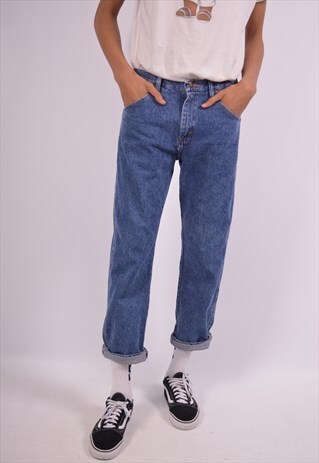 VINTAGE WRANGLER JEANS STRAIGHT BLUE
