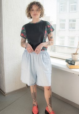 Vintage 80's Blue Denim Unisex Shorts