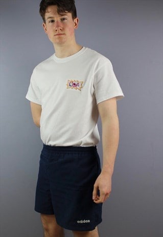VINTAGE ADIDAS SHORTS IN NAVY COLOURWAY