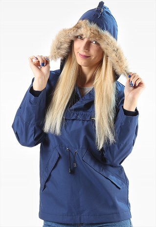 SMOCK ANORAK JACKET HOODED