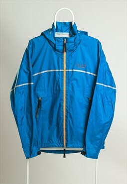 Vintage ELLE Windbreaker Rain Jacket Blue