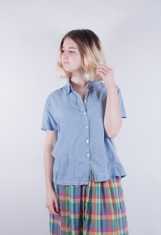 VINTAGE 90'S BOXY DENIM SHIRT