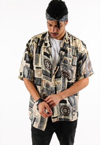 VINTAGE PATTERN SHIRT PSAW171D