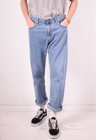 CERRUTI MENS VINTAGE JEANS W36 L28 BLUE 90S