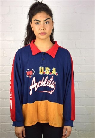 VINTAGE 90'S 1/4 BUTTON SWEATSHIRT