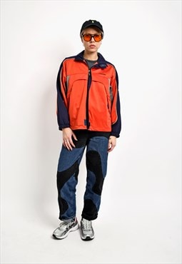 DIADORA track jacket orange unisex Old School 90s sport top