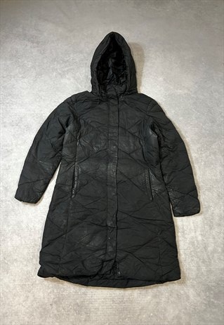 THE NORTH FACE PUFFER COAT LONGLINE WITH HOOD AND LOGO