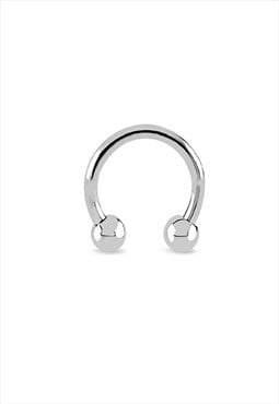Silver Surgical Steel Circular Barbell Piercing 6mm