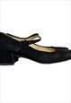 Black Prada baby shoes. Size 39