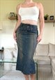 VINTAGE 90'S/Y2K DENIM MIDI SKIRT