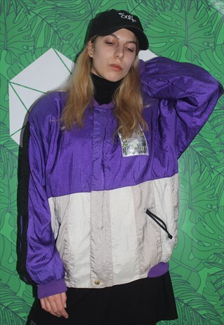 VINTAGE 80' AMAZING PURPLE UNISEX JACKET